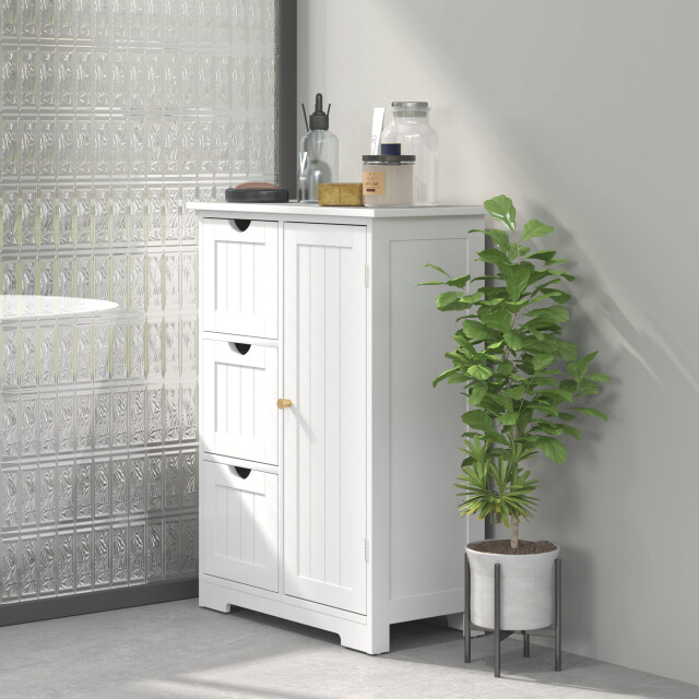 4goodz Buffetkast badkamer ladekast, 3 laden, 3 planken, mdf, 3200987 large