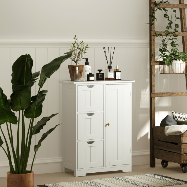 4goodz Buffetkast badkamer ladekast, 3 laden, 3 planken, mdf, 3200987 large