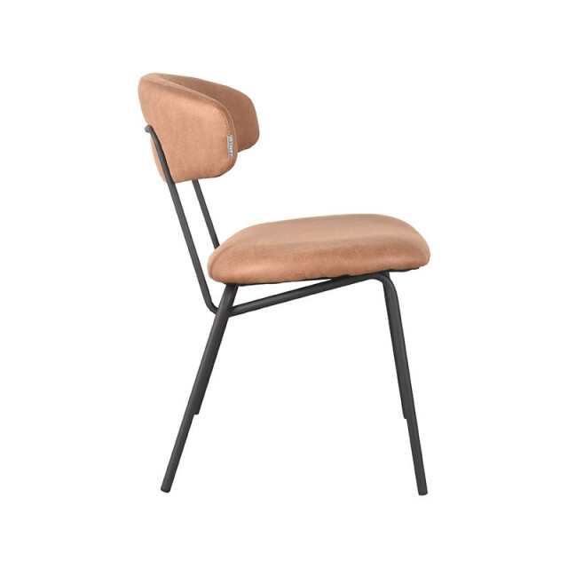 Label51 Eetkamerstoel zack cognac micro suede set van 2 3183403 large