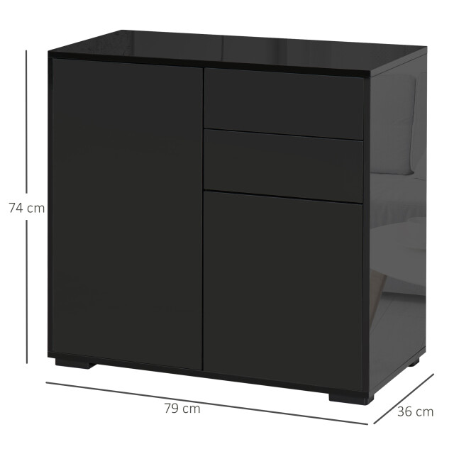 4goodz Ladenkast buffetkast met 2 laden 40x105x76 cm - 3200980 large