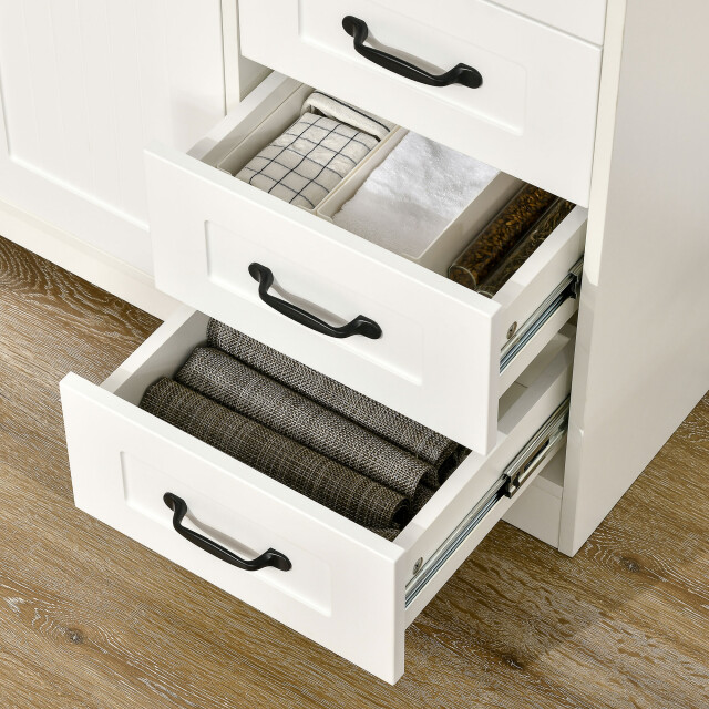 4goodz Buffetkast met 4 laden 40x105x76 cm wit 3200981 large