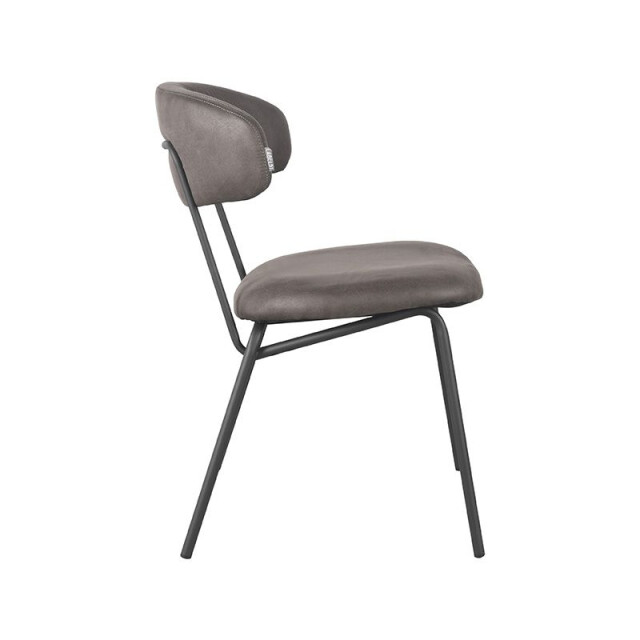 Label51 Eetkamerstoel zack antraciet micro suede set van 2 3183404 large