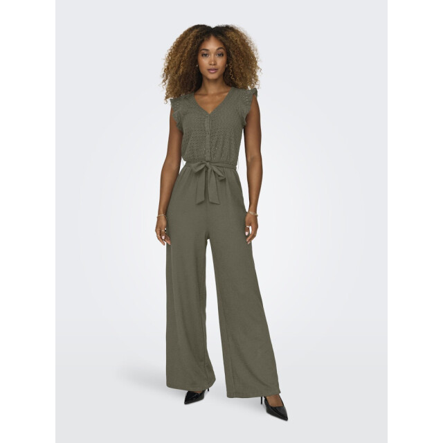 Only Onlelisa sl v-neck jumpsuit jrs army 4199.26.0001 large