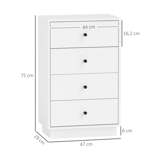4goodz Ladenkast met 4 laden 29x47x 79 cm - 3200984 large