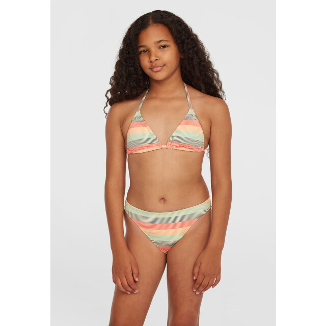 O'Neill Meisjes triangel bikini set regenboog gestreept 3800091-36083 large