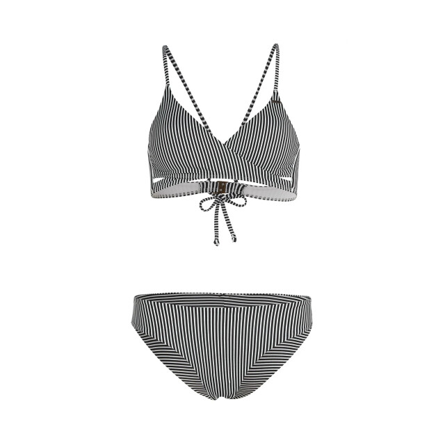 O'Neill Dames bikini set baay maoi zwart/wit gestreept 1800348-39088 large