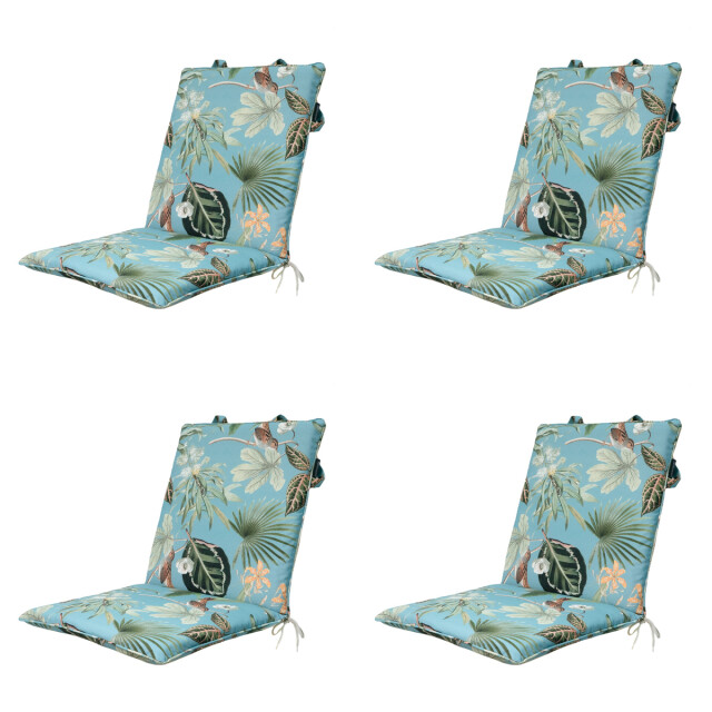 Madison stapelstoelkussen grasse aqua ca. 97x49 cm set van 4 3083626 large
