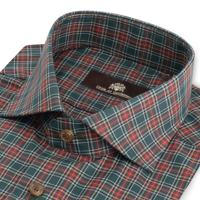Circle of Gentlemen Opal geruit overhemd 100% co 253-20008-892- large