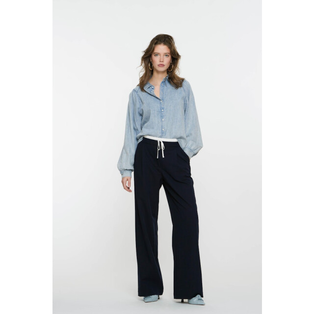 Geisha pants wide contrast waist 51034-10 675 offwhite 06541.261.0042 large