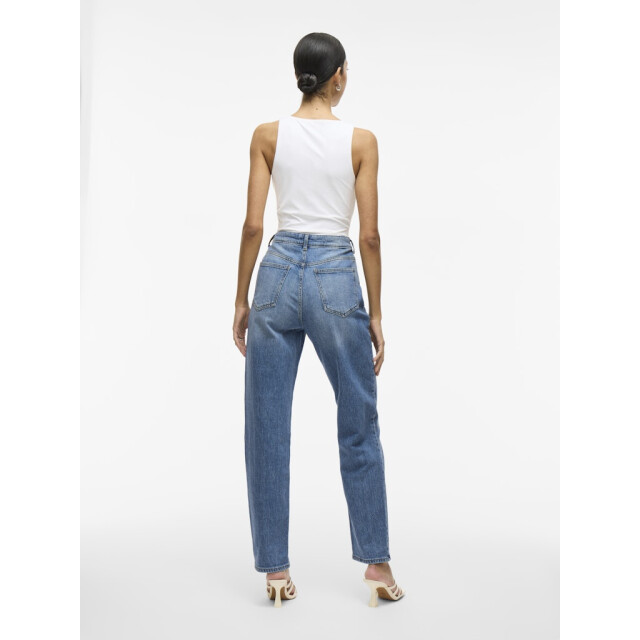 Vila vikelly jaf hw straight jeans-noos 14084730 medium blue 06511.264.0220 large