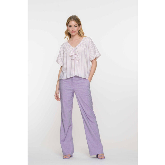 Geisha blouse stripes with bow 53062-14 010 lilac 06613.112.0008 large