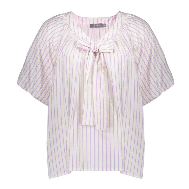 Geisha blouse stripes with bow 53062-14 010 lilac 06613.112.0008 large