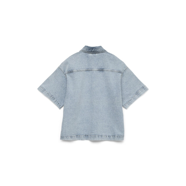 Vero Moda vmtessa ss loose denim shirt ga 10331219 light blue denim 06613.260.0001 large