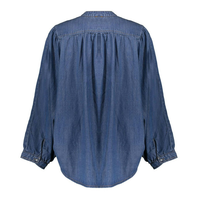 Geisha blouse wide lyocell 53013-10 827 mid blue 06615.264.0029 large