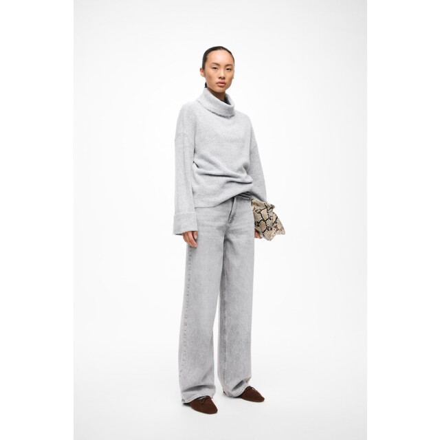 Vila vikelly jaf hw straight jeans-noos 14084730 light grey denim 06511.910.0009 large