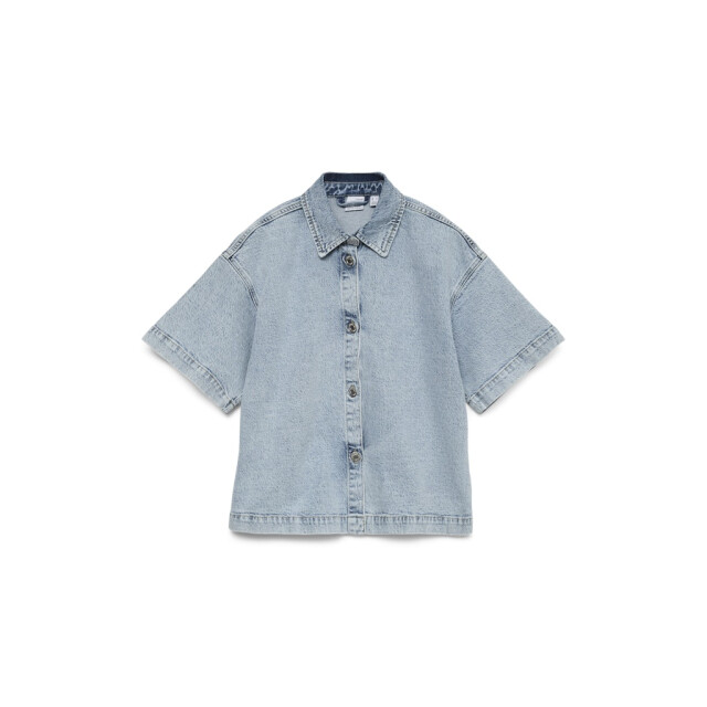 Vero Moda vmtessa ss loose denim shirt ga 10331219 light blue denim 06613.260.0001 large