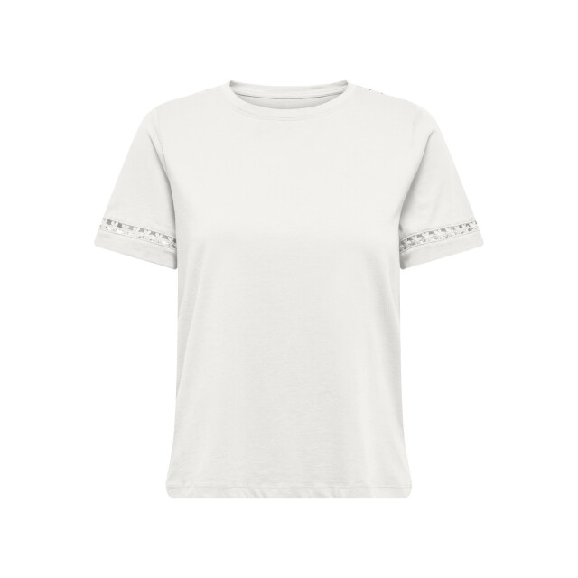 Only onlmaya flower s/s tee box jrs 15367841 cloud dancer 06011.198.0167 large