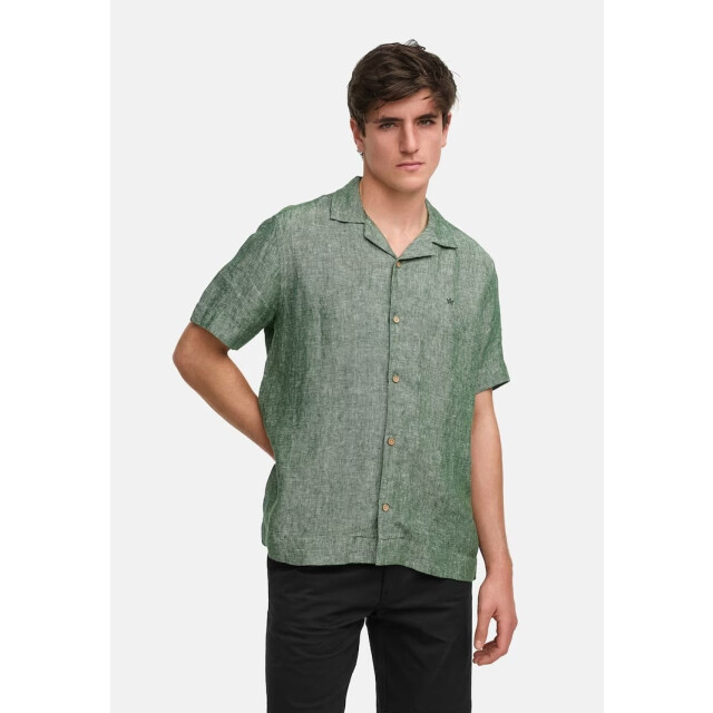 Kronstadt Po28581 ks20011 ayers loose shirt hedge green KS20011 large