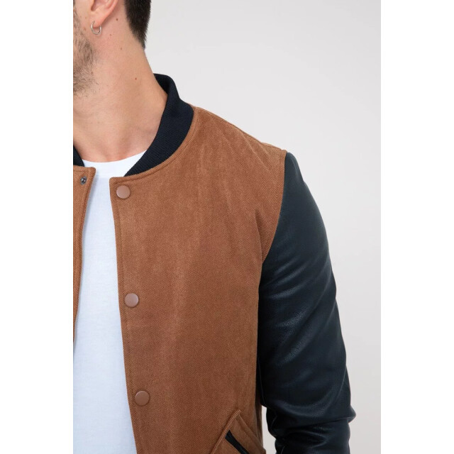 Frivilin Frilivin heren tussenjas bomberjack voorzakken met ritsen polyester FRQQ561 large
