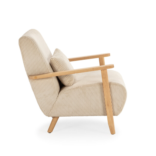 CaliCosy Fauteuil in stof met houten poten l70 cm bonnie 3078811 large