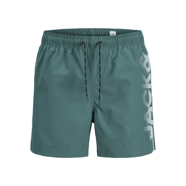 Jack & Jones Jongens zwemshort jpstmaui splicelogo effen 12275133-Mallard Green large