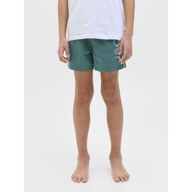 Jack & Jones Jongens zwemshort jpstmaui splicelogo effen 12275133-Mallard Green large