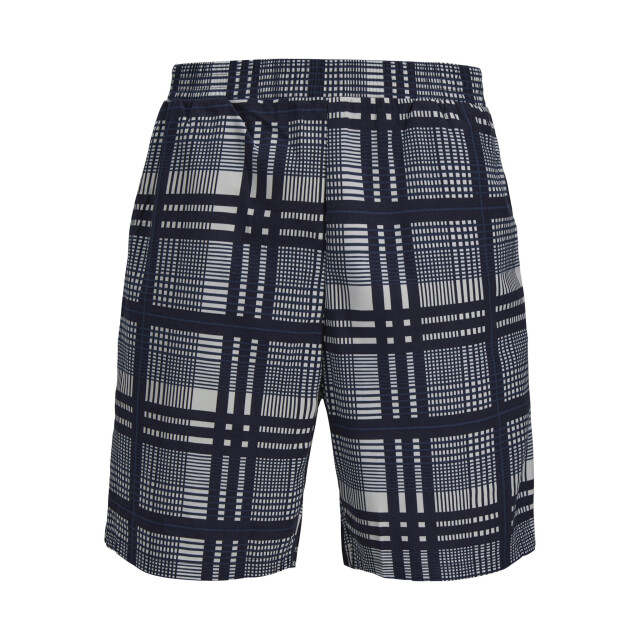 Jack & Jones Heren korte shortama pyjamaset jacmax ronde hals donkerblauw/geruit 12277165 large