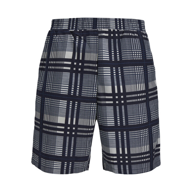 Jack & Jones Heren korte shortama pyjamaset jacmax ronde hals donkerblauw/geruit 12277165 large