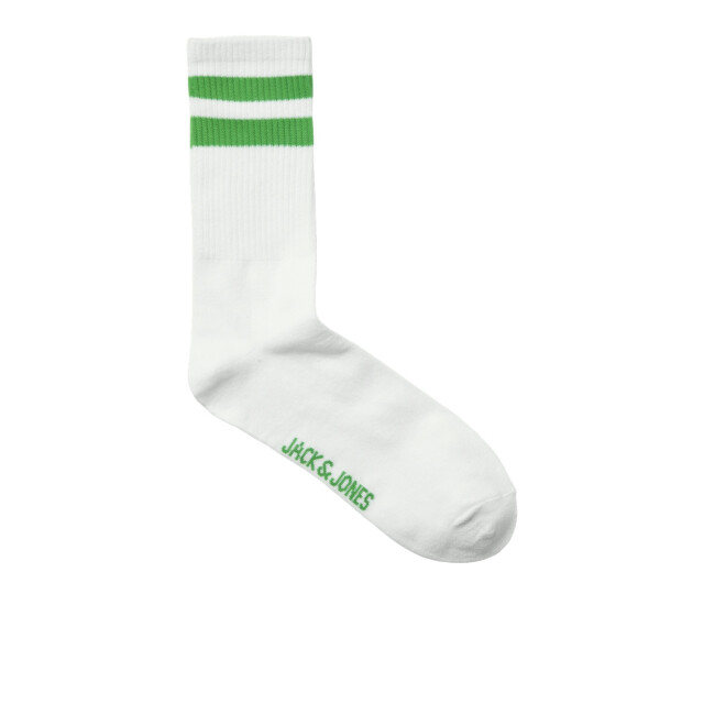 Jack & Jones Heren tennissokken gestreept wit jacdehli 3-pack 12273817 large