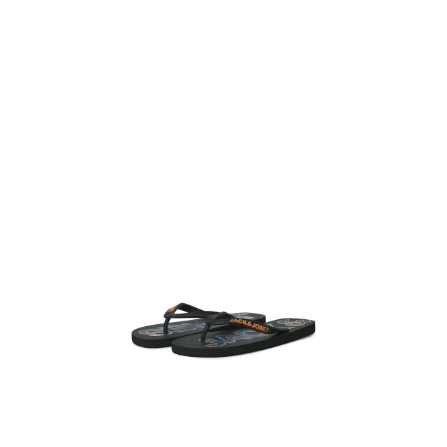 Jack & Jones Heren teenslippers jfwlogo palm print antraciet 12230642-4165367 large