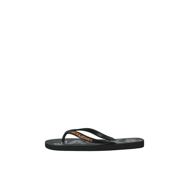 Jack & Jones Heren teenslippers jfwlogo palm print antraciet 12230642-4165367 large