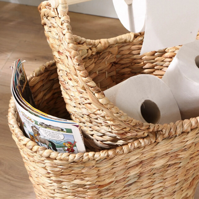 CaliCosy Opbergmand voor toiletpapier van waterhyacint hoogte 42 cm 3200431 large