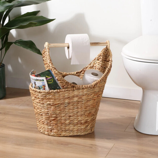 CaliCosy Opbergmand voor toiletpapier van waterhyacint hoogte 42 cm 3200431 large