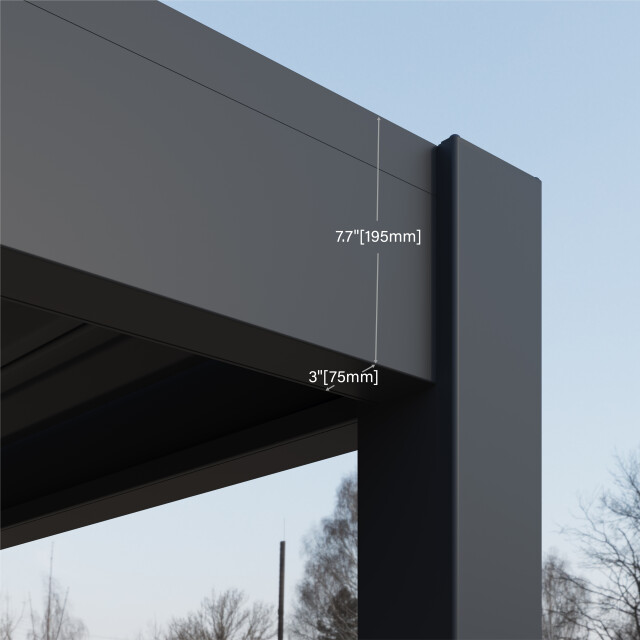 Paragon Outdoor Aluminium paviljoen grand tuscan lamellendak- 3x4 meter 3192314 large
