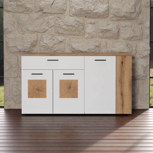 CaliCosy Laag dressoir met 4 deuren en 1 lade l150 cm vitoria 3042186 large