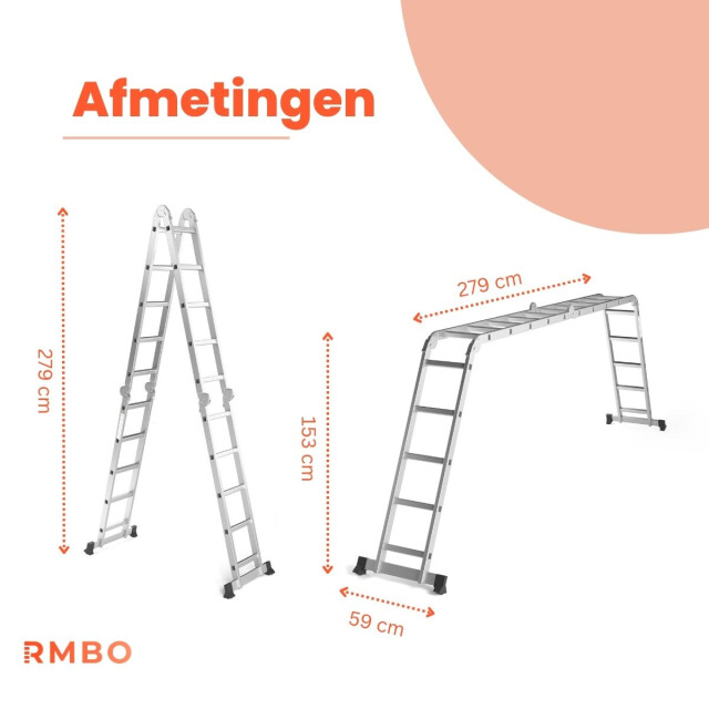 RMBO ® multifunctionele vouwladder 4x5 3201145 large