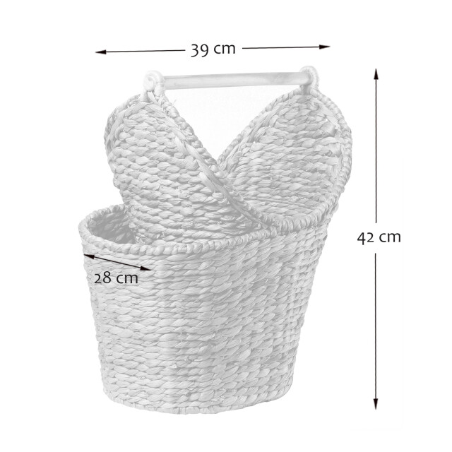 CaliCosy Opbergmand voor toiletpapier van waterhyacint hoogte 42 cm 3200431 large