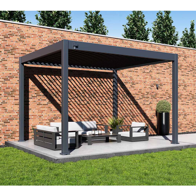 Paragon Outdoor Aluminium paviljoen grand tuscan lamellendak- 3x4 meter 3192314 large
