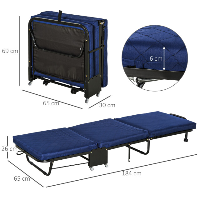 4goodz Homcom logeerbed opklapbaar 185x65x26 cm 3201161 large