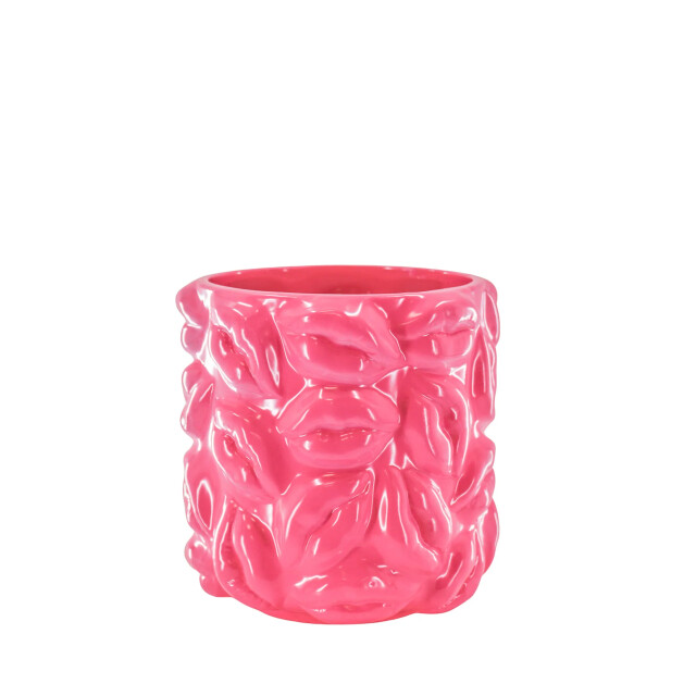 House Vitamin Pot kisses ceramics neon pink 17,5x17,5x17,5cm 3190484 large