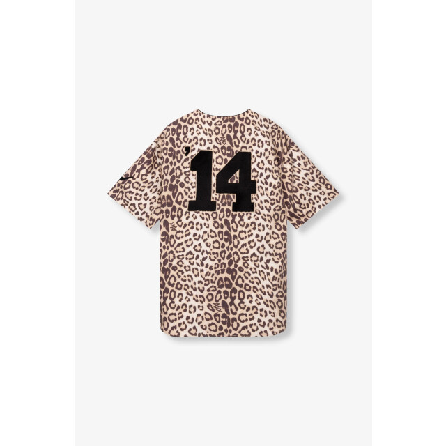 Alix The Label 2506948127 ladies woven animal baseball shirt 2506948127 Ladies woven animal baseball shirt large