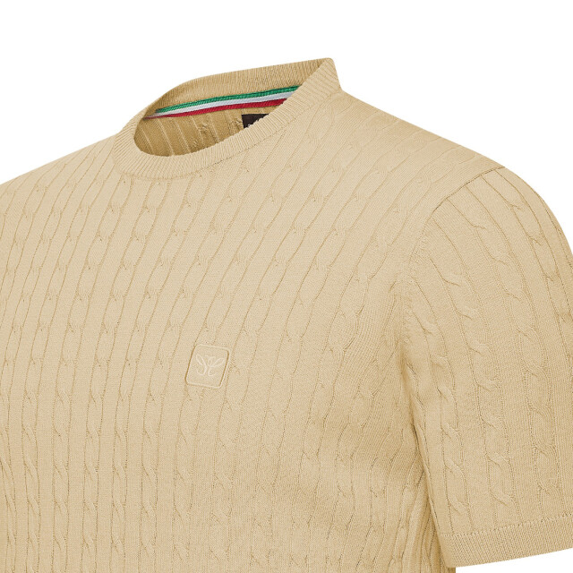 Cappuccino Italia Loreto cable knit tee CAP-LORETO-SAN-XL large