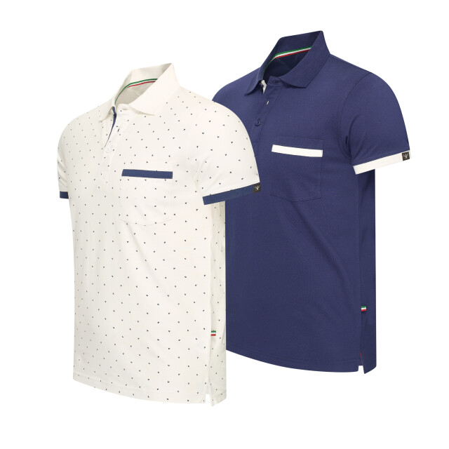 Cappuccino Italia Todi 2-pack polo CAP-TODI-WHT-S large