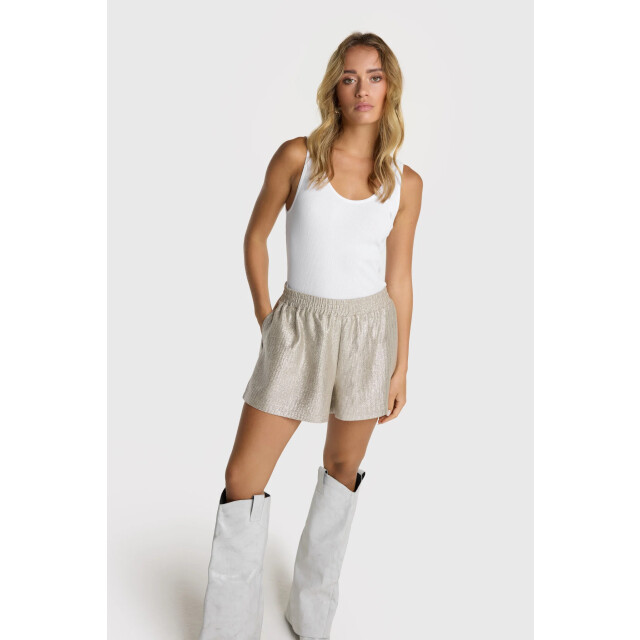 Alix The Label 2506115140 ladies woven foil shorts 2506115140 Foil shorts large