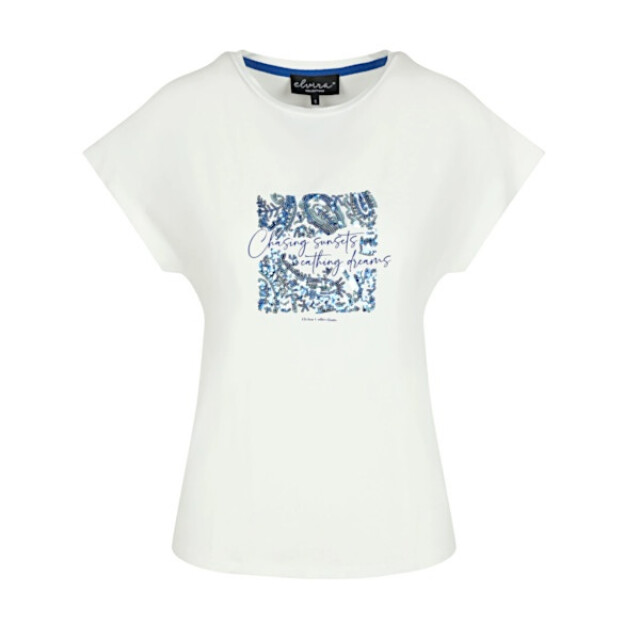 Elvira Collections T-shirt elisa blue Elisa - Offwhite blue large