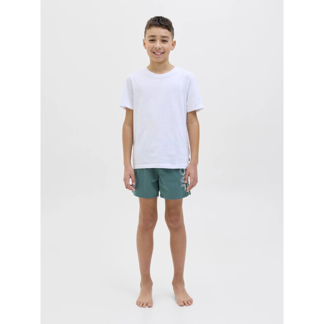 Jack & Jones Jongens zwemshort jpstmaui splicelogo effen 12275133-Mallard Green large