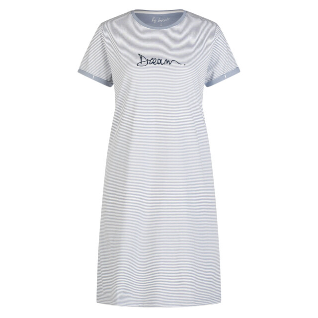 By Louise Essential dames nachthemd korte mouw gestreept BL-995-4 large