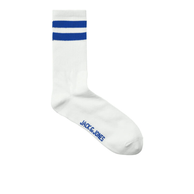 Jack & Jones Heren tennissokken gestreept wit jacdehli 3-pack 12273817 large