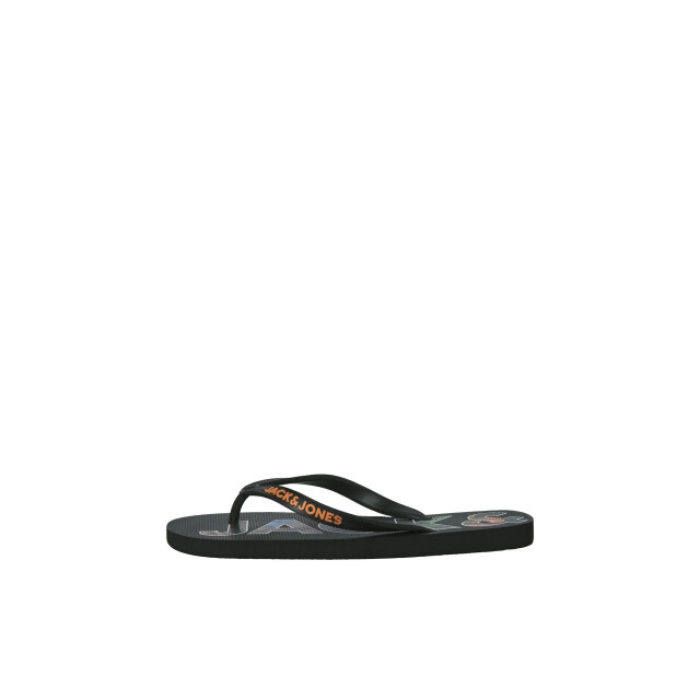 Jack & Jones Heren teenslippers jfwlogo palm print antraciet 12230642-4165367 large