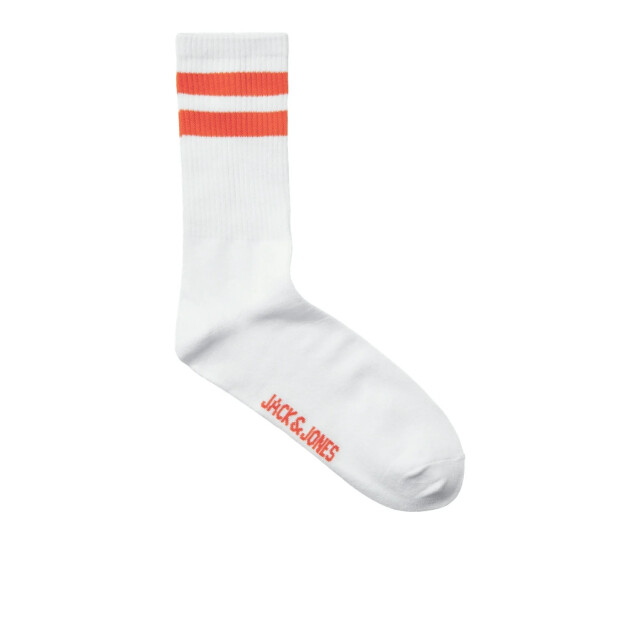 Jack & Jones Heren tennissokken gestreept wit jacdehli 3-pack 12273817 large